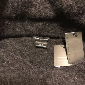 Club Monaco Off Shoulder Wool Dress Dark Grey XS